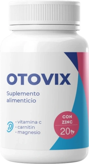 Frasco de Otovix con 20 cápsulas para la audición